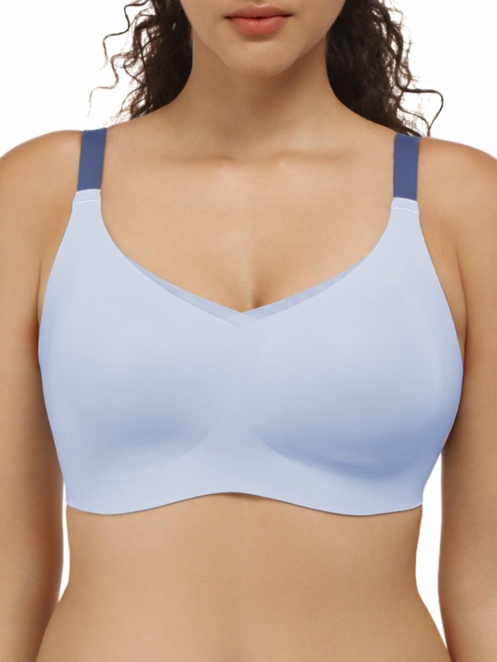 COMFELIE Women No Underwire Bra Comfy Seamless Bras Full Coverage Mesh Bralette